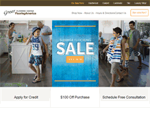 Tablet Screenshot of greerflooringcenter.com